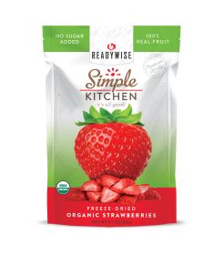 6 CT Case Simple Kitchen Organic FD Strawberries