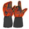 Electric Heated Gloves Battery Powered USB Touchscreen Thermal Gloves Windproof Winter Hands Warmer Unisex for Outdoor Motorcycle Cycling Skiing Skati