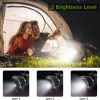 1pc Camping Fan For Tent; 2 In 1 Rechargeable USB Tent Ceiling Fan With LED Light Hanging Hoop; Desk Fan For Outdoor Camping Home Office Car Emergency