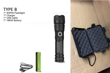 XHP70.2 Powerful Usb Led Flashlight (Option: P50 set A-AU)