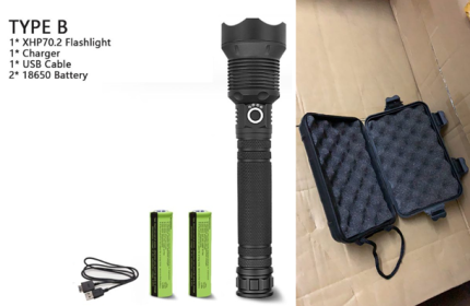 XHP70.2 Powerful Usb Led Flashlight (Option: P70.2 set A-AU)