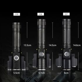 Multifunctional glare flashlight (Option: E37 T6)