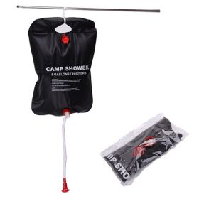 Camping equipment shower bag water storage bag outdoor camping shower bag folding water bag (Size: 25L)