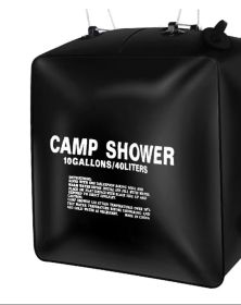 Camping equipment shower bag water storage bag outdoor camping shower bag folding water bag (Size: 40L)