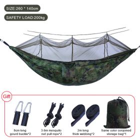 Sleeping hammock Outdoor Parachute Camping Hanging Sleeping Bed Swing Portable Double Chair wholesale (Ships From: China, Color: Upgrade camouflage)