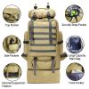 100L Large Military Camping Backpack Waterproof Camo Hiking Travel Tactical Bag