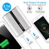 12000mAh Portable Charger with Dual USB Ports 3.1A Output Power Bank Ultra-Compact External Battery Pack