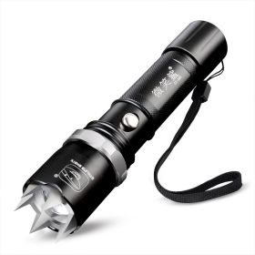 Aluminum Alloy Rechargeable Focusing LED Flashlight (Option: Black T61)